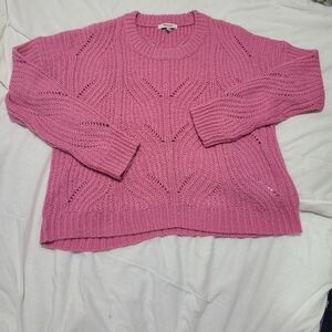 Madewell Size Medium Pink Knit Sweater